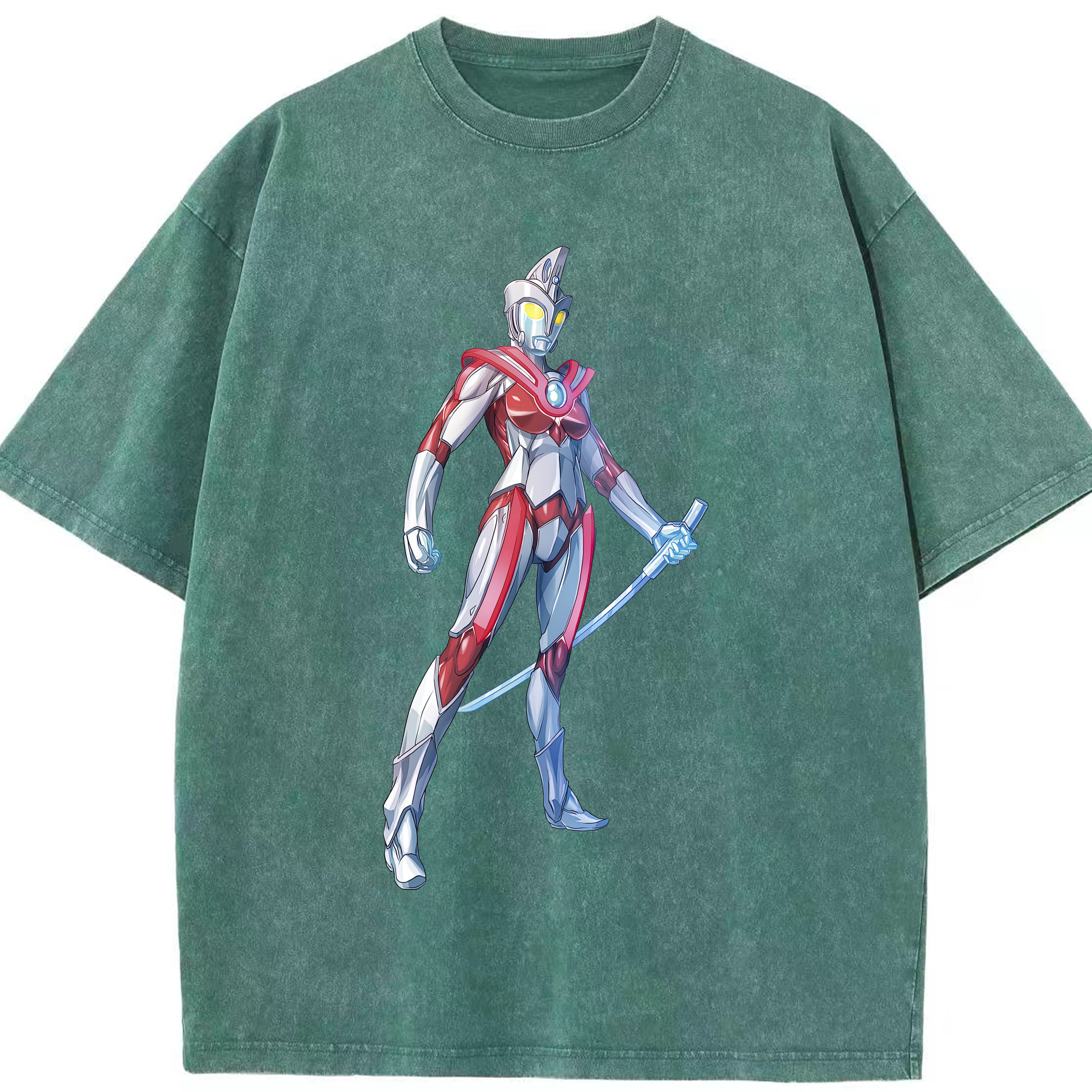 （画像用） ウルトラマン Ultraman 綿100% ヴィンテージ風 半袖Tシャツ（フロントプリント）
